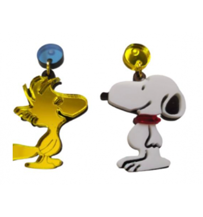 Pendiente metacrilato mini Snoopy Pollito
